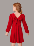 mergaitės suknelė, Melissa suknelė, raudona suknelė, elegantiška mergaitės suknelė, patogios mergaitės suknelės, išskirtinės suknelės mergaitėms