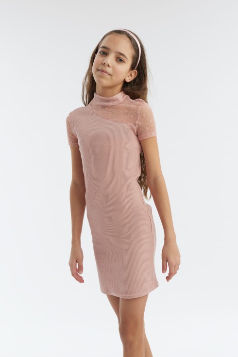 Abella suknelė, rožinė suknelė mergaitėms, šventinė suknelė, madinga mergaičių apranga, kokybiška medvilnės suknelė, elegantiška vaikiška suknelė, suknelė šventėms, mergaitiška suknelė, stilinga vaikiška apranga, mergaičių mada