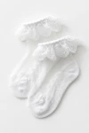 baltos kojinaitės mergaitei, kojinaitės su nėriniais, šventinės kojinaitės, kojinaitės krikštynoms, baltos vaikiškos kojinės, elegantiškos kojinaitės mergaitei, kojinaitės su raukiniu