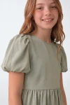 žalia proginė suknelė, tiulinė suknelė mergaitei, proginė suknelė mergaitei, suknelė vestuvėms, žalia suknelė mergaitei, pamergės suknelė, elegantiška suknelė mergaitei, suknelė šventei